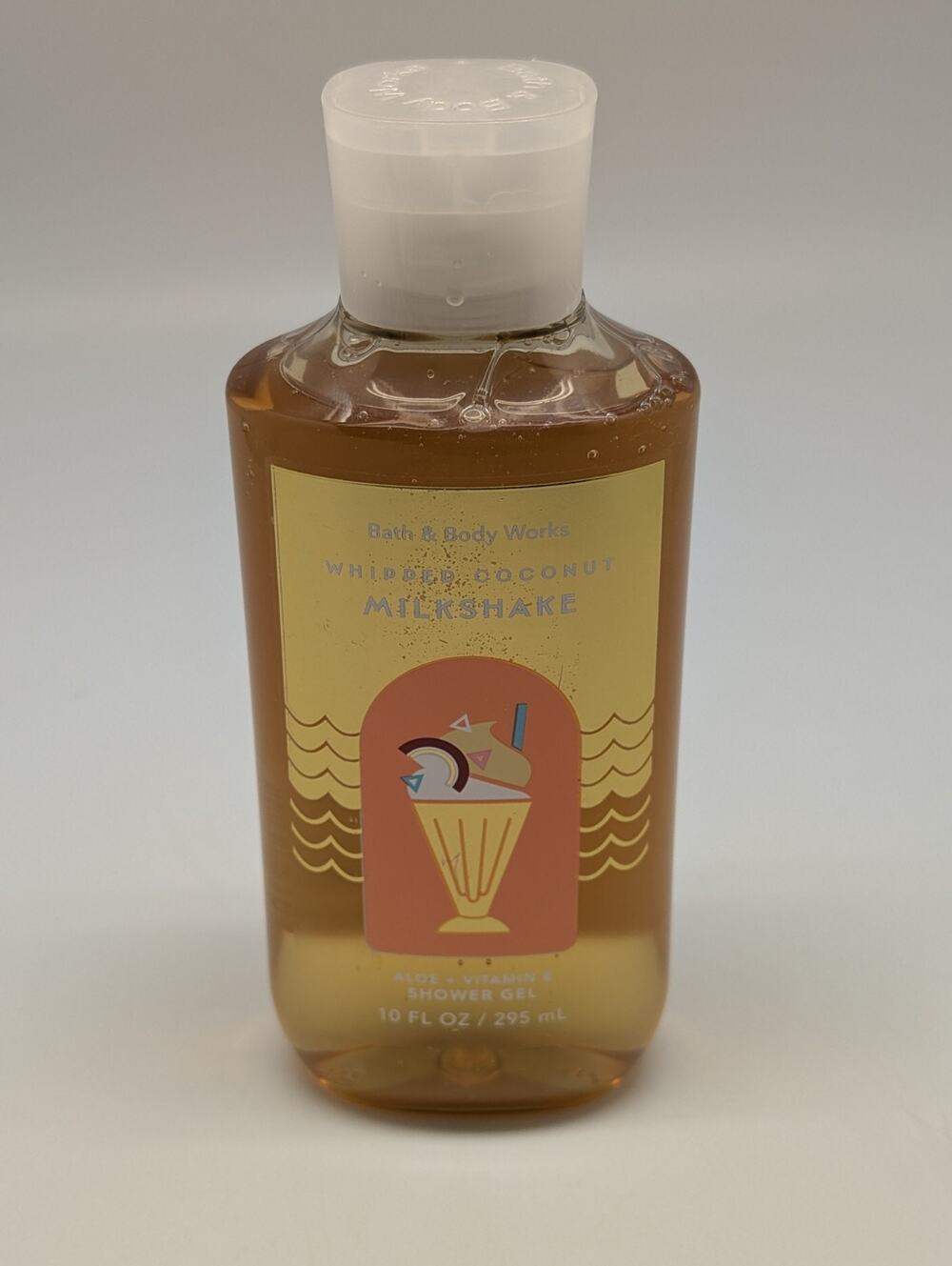 Bath and Body Works Whipped Coconut Milkshake Shower Gel 10 Oz Aloe + Vitamin E